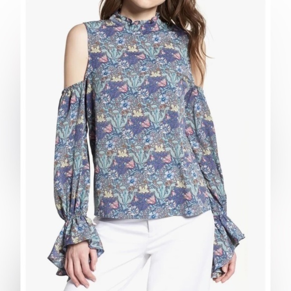 bishop + young Cold Shoulder Blouse